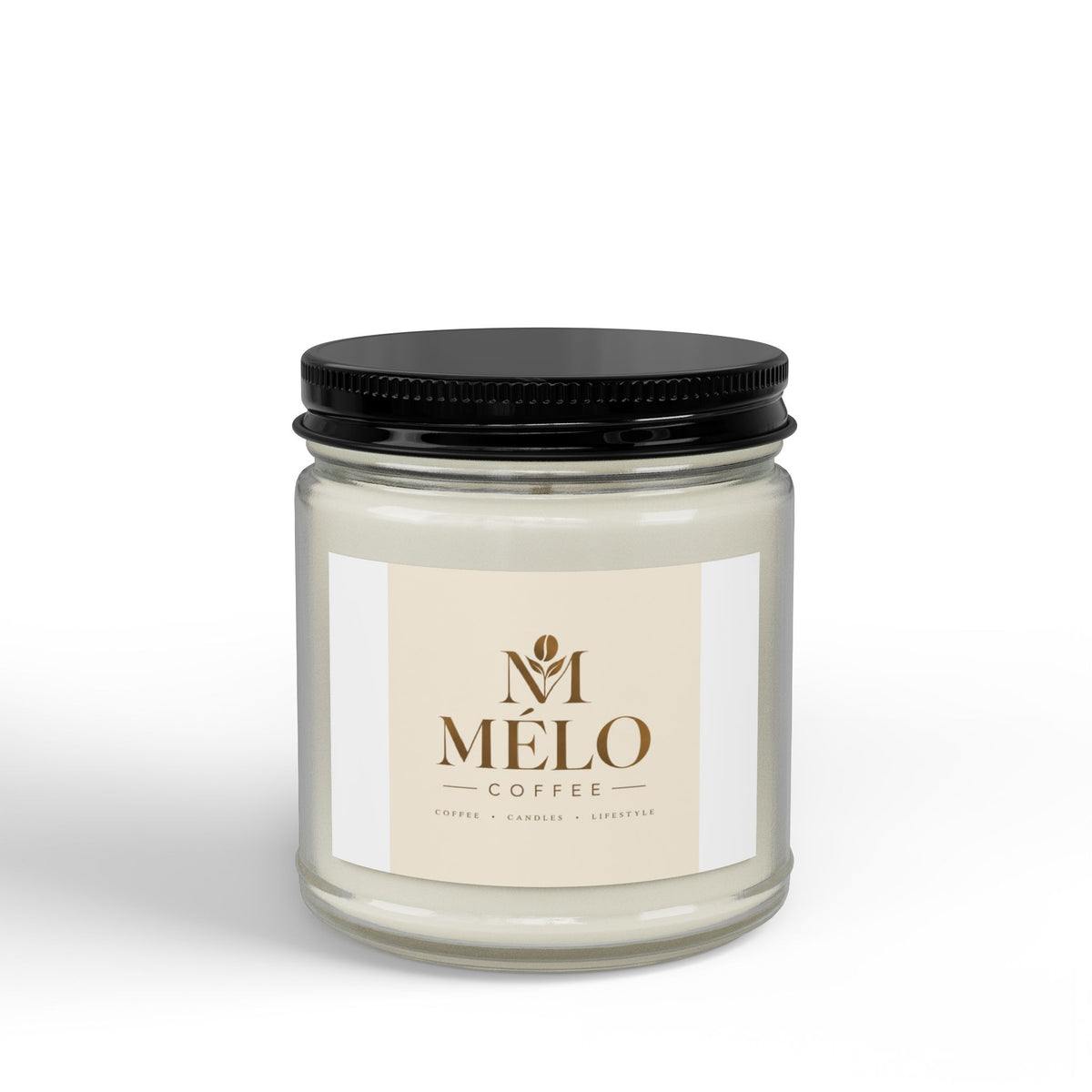Scented Soy Candles with Black Lid, (4 and 9oz)