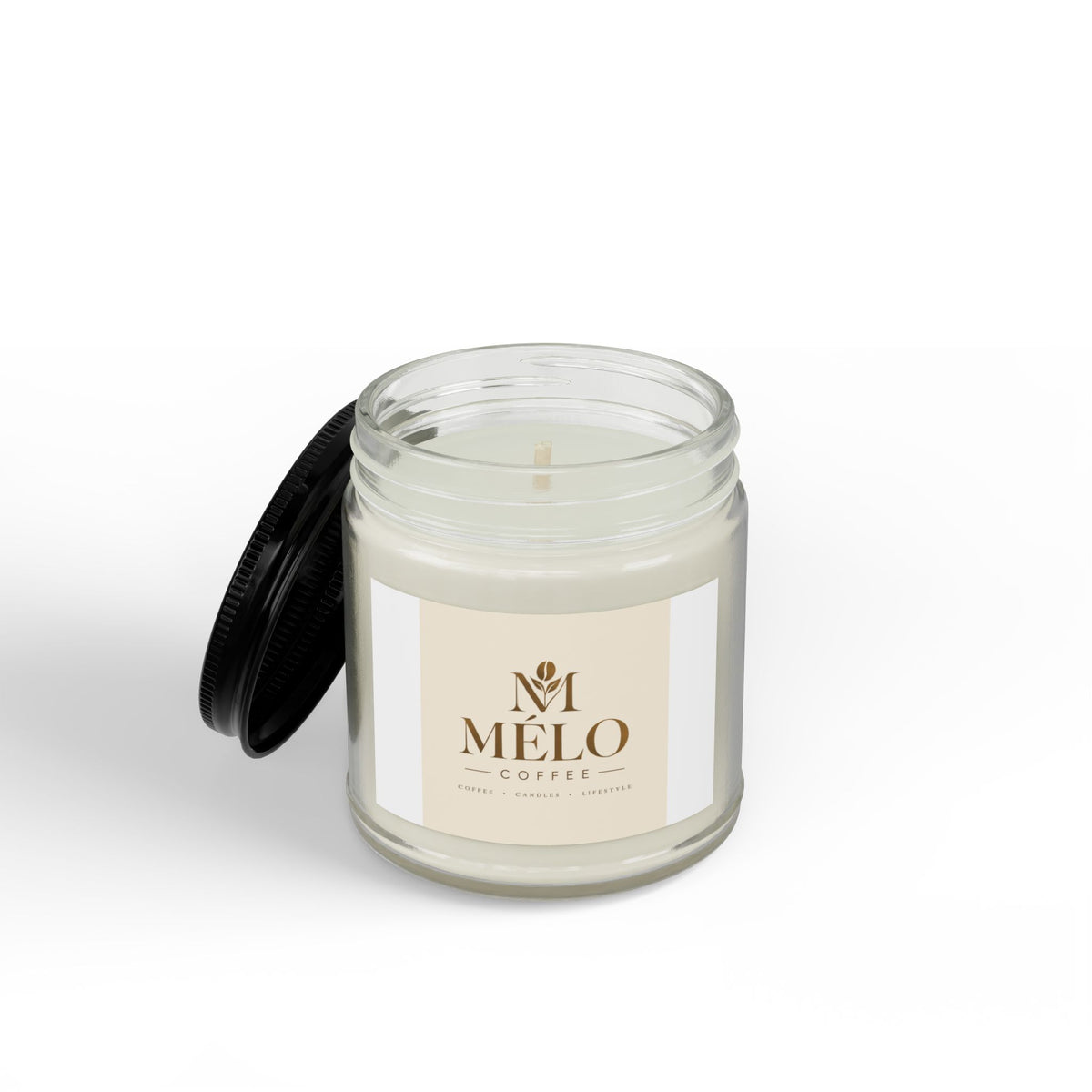Scented Soy Candles with Black Lid, (4 and 9oz)