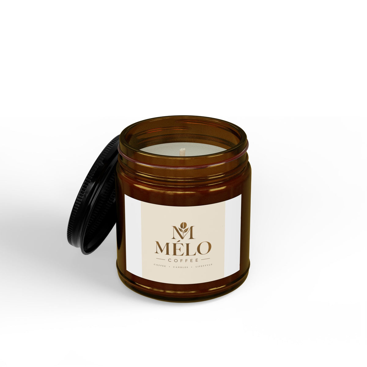 Scented Soy Candles with Black Lid, (4 and 9oz)